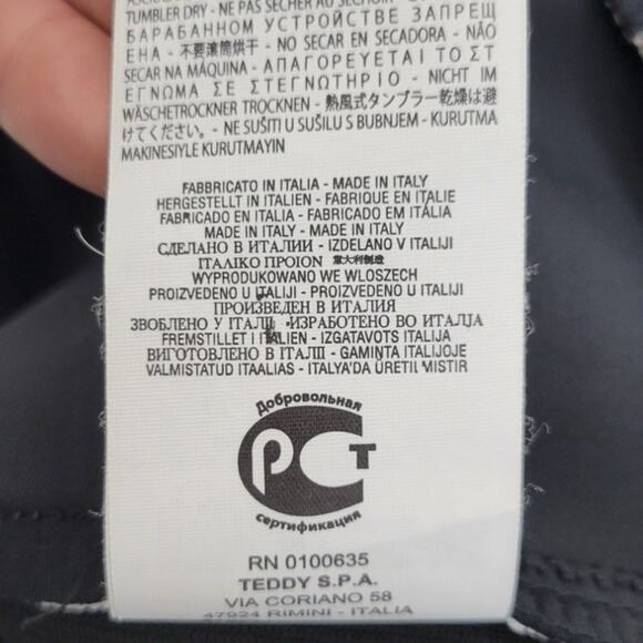 RInaScimento Dress Womens Medium Pleated Black & White Mini Basic Sleek Sexy - Picture 7 of 9